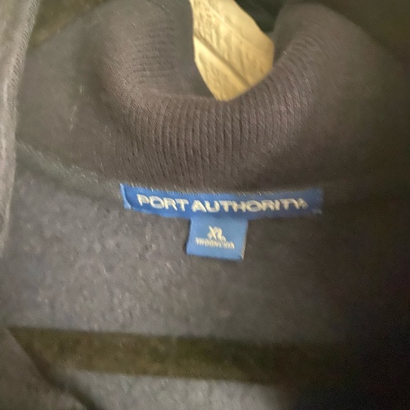 Port Authority 1/2 Zip Sweater Navy - Picture 3 of 3